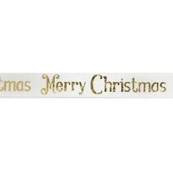 Discount 🧨 3/8" x 4yd. Foil Merry Christmas Ribbon by Celebrate It® Christmas 🔔 -Celebrate It Sales Shop 10696047 3