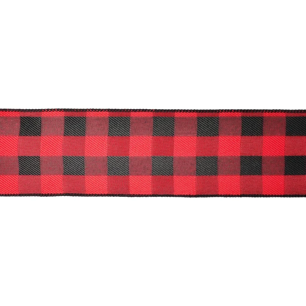 Flash Sale β¨ 2.5" x 20ft. Wired Buffalo Check Ribbon by Celebrate It® Christmas π 3 Flash Sale β¨ 2.5" x 20ft. Wired Buffalo Check Ribbon by Celebrate It® Christmas π - Image 3