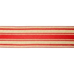 Cheap 😍 2.5" x 20ft. Wired Faux Linen Striped Ribbon by Celebrate It® 😀 Christmas ⭐ 5 Cheap 😍 2.5" x 20ft. Wired Faux Linen Striped Ribbon by Celebrate It® 😀 Christmas ⭐ -Celebrate It Sales Shop 10696078 3