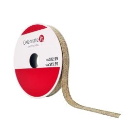 Best reviews of 🎉 3/8" x 10yd. Faux Linen Ribbon by Celebrate It® ❤️ Christmas ✔️