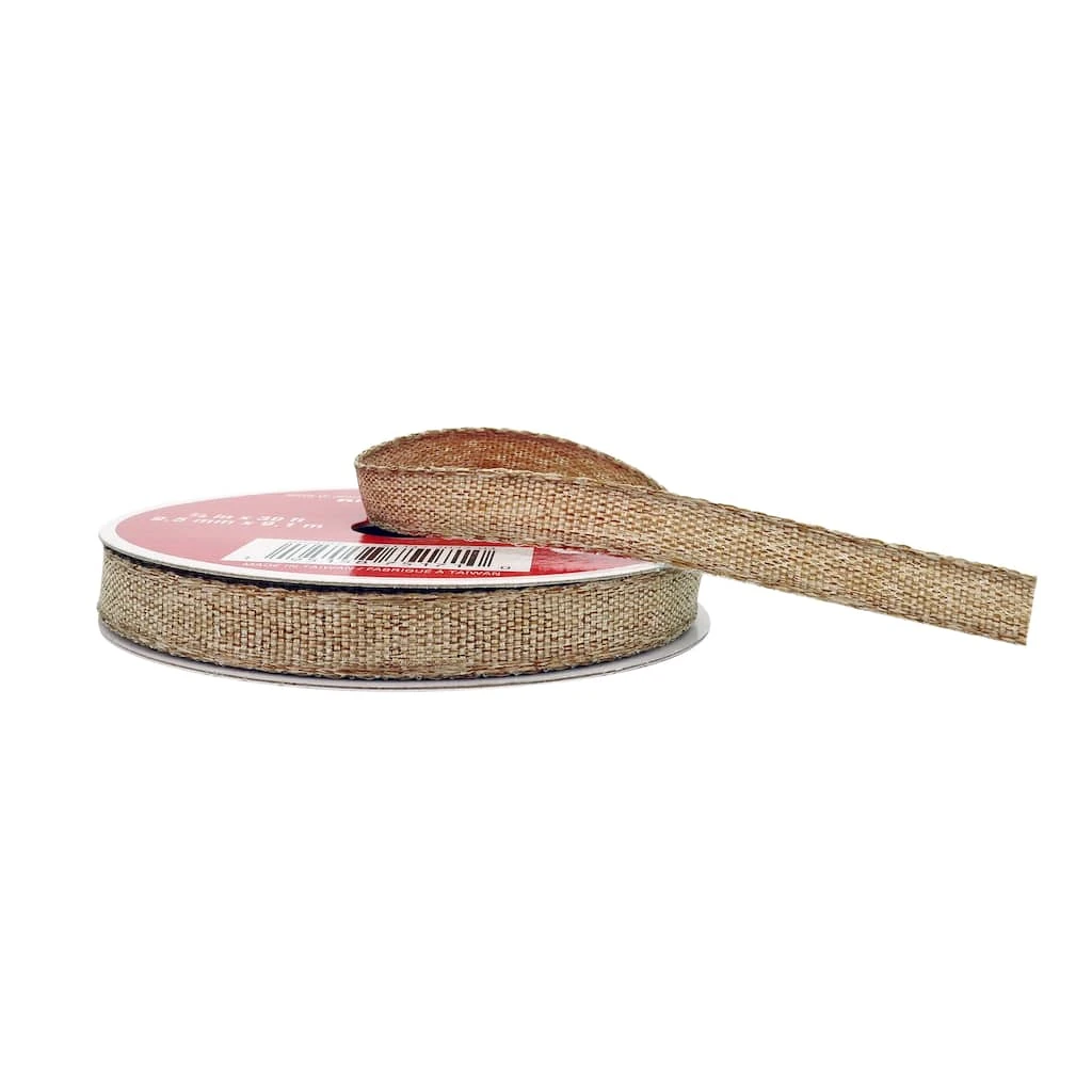 Best reviews of 🎉 3/8" x 10yd. Faux Linen Ribbon by Celebrate It® ❤️ Christmas ✔️ 2 Best reviews of 🎉 3/8" x 10yd. Faux Linen Ribbon by Celebrate It® ❤️ Christmas ✔️ - Image 2