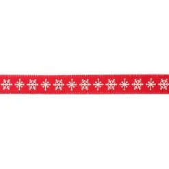 Coupon 🌟 7/8" x 18ft. Grosgrain Snowflake with Fray Edge Ribbon by Celebrate It™ Christmas 🤩 -Celebrate It Sales Shop 10696111 3
