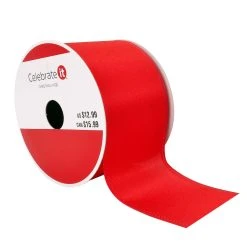 Cheapest 🧨 2.5" x 20ft. Satin Wired Ribbon by Celebrate It™ ❄ Christmas ✨