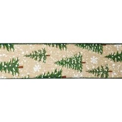 Budget π 2.5" x 20ft. Faux Linen Wired Snow & Trees Ribbon by Celebrate It™ π₯° Christmas β¨ 5 Budget π 2.5" x 20ft. Faux Linen Wired Snow & Trees Ribbon by Celebrate It™ π₯° Christmas β¨ -Celebrate It Sales Shop 10696130 3