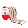 Top 10 💯 2.5" x 20ft. Faux Cotton Wired Stripes Ribbon by Celebrate It™ Christmas 🔥