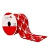 Coupon 🛒 2.5" x 20ft. Faux Linen Wired Antlers Ribbon by Celebrate It™ ❄ Christmas ✔️