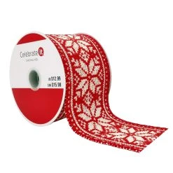 Best deal 🔔 2.5" x 18ft. Cotton Wired Snowflakes Ribbon by Celebrate It™ Christmas 😉