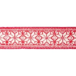 Best deal 🔔 2.5" x 18ft. Cotton Wired Snowflakes Ribbon by Celebrate It™ Christmas 😉 -Celebrate It Sales Shop 10696154 3