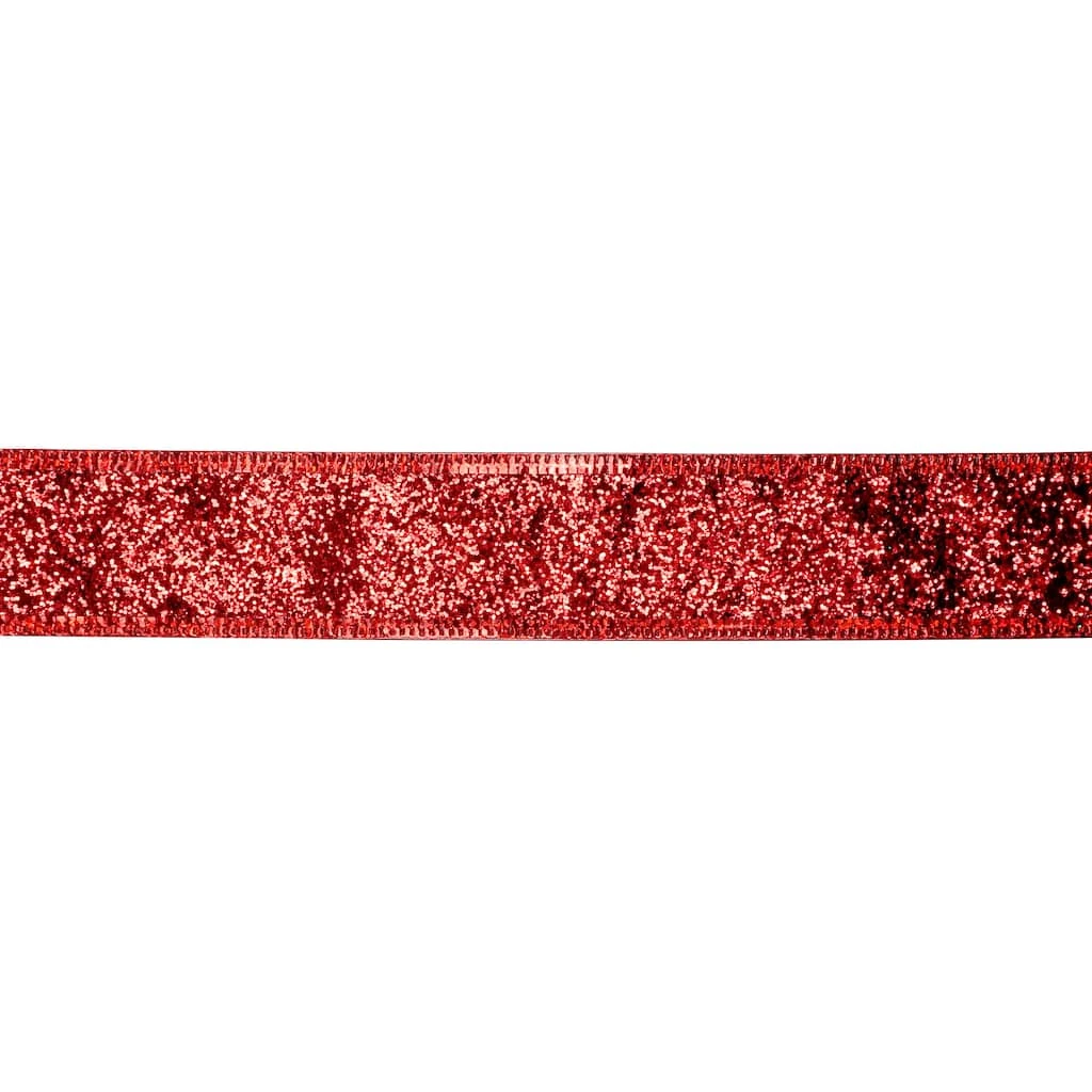 Deals ❤️ 1.5" x 30ft. Taffeta Wired Chunky Glitter Ribbon by Celebrate It™ 🛒 Christmas ❤️ 3 Deals ❤️ 1.5" x 30ft. Taffeta Wired Chunky Glitter Ribbon by Celebrate It™ 🛒 Christmas ❤️ - Image 3