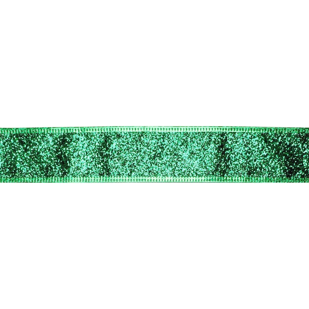 Budget π₯ 1.5" x 30ft. Taffeta Wired Glitter Ribbon by Celebrate It™ β Christmas β¨ 3 Budget π₯ 1.5" x 30ft. Taffeta Wired Glitter Ribbon by Celebrate It™ β Christmas β¨ - Image 3