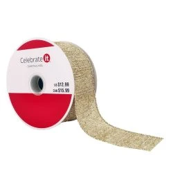 Deals 😀 1.5" x 30ft. Wired Tinsel Ribbon by Celebrate It™ Christmas ❤️