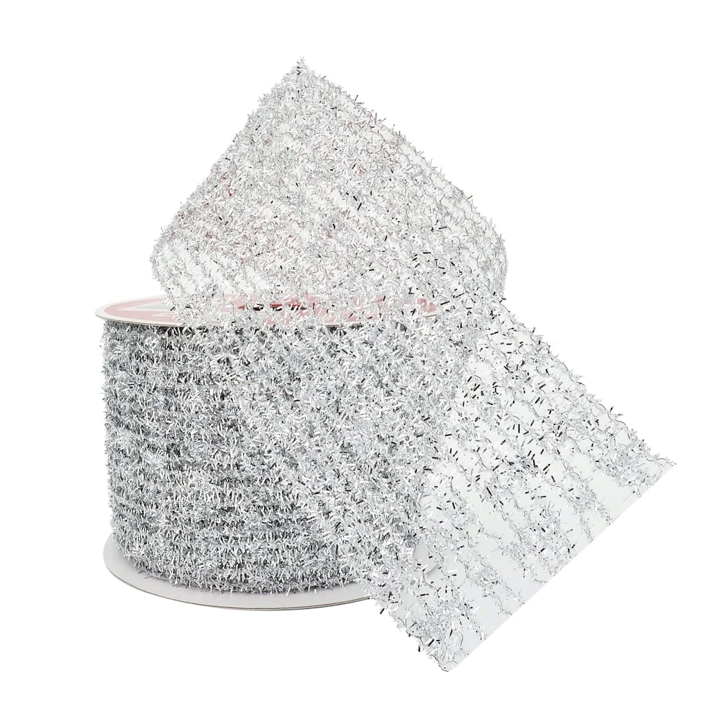 Coupon ✨ 2.5" x 20ft. Metallic Wired Tinsel Ribbon by Celebrate It™ 🔥 Christmas ✨ 2 Coupon ✨ 2.5" x 20ft. Metallic Wired Tinsel Ribbon by Celebrate It™ 🔥 Christmas ✨ - Image 2