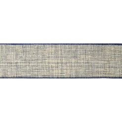 Hot Sale 😉 2.5" x 20ft. Faux Linen Wired Ribbon by Celebrate It™ ❄ Christmas 🛒 -Celebrate It Sales Shop 10696290 3