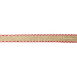 Wholesale ✔️ 7/8" x 24ft. Natural Faux Linen Ribbon by Celebrate It™ ❄ Christmas 🛒 -Celebrate It Sales Shop 10696291 3