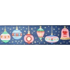 Wholesale 🥰 2.5" x 20ft. Faux Linen Wired Ornaments Ribbon by Celebrate It™ 🔥 Christmas ✨ -Celebrate It Sales Shop 10696292 3