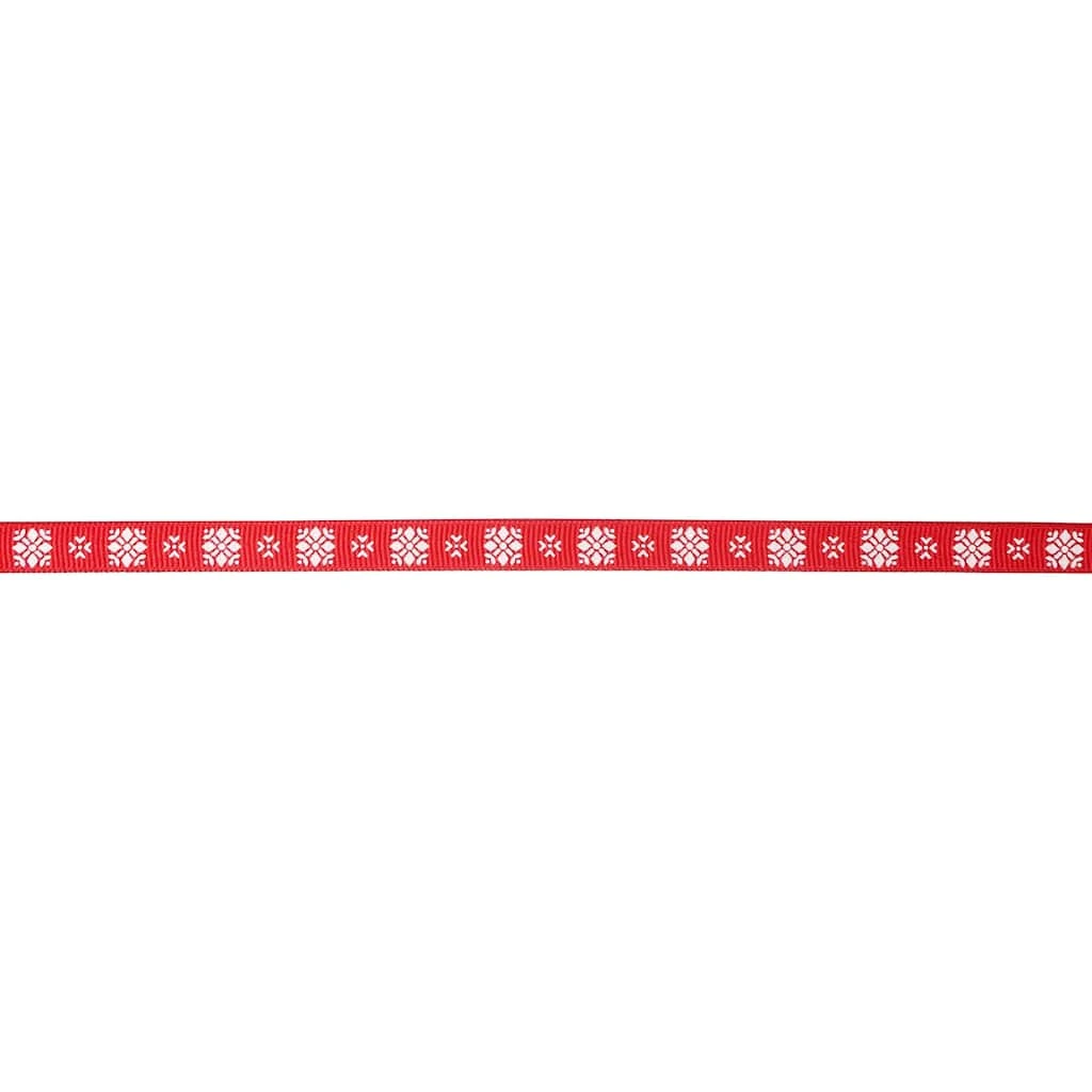 New π 3/8" x 30ft. Grosgrain Snowflake Ribbon by Celebrate It™ Christmas π 3 New π 3/8" x 30ft. Grosgrain Snowflake Ribbon by Celebrate It™ Christmas π - Image 3