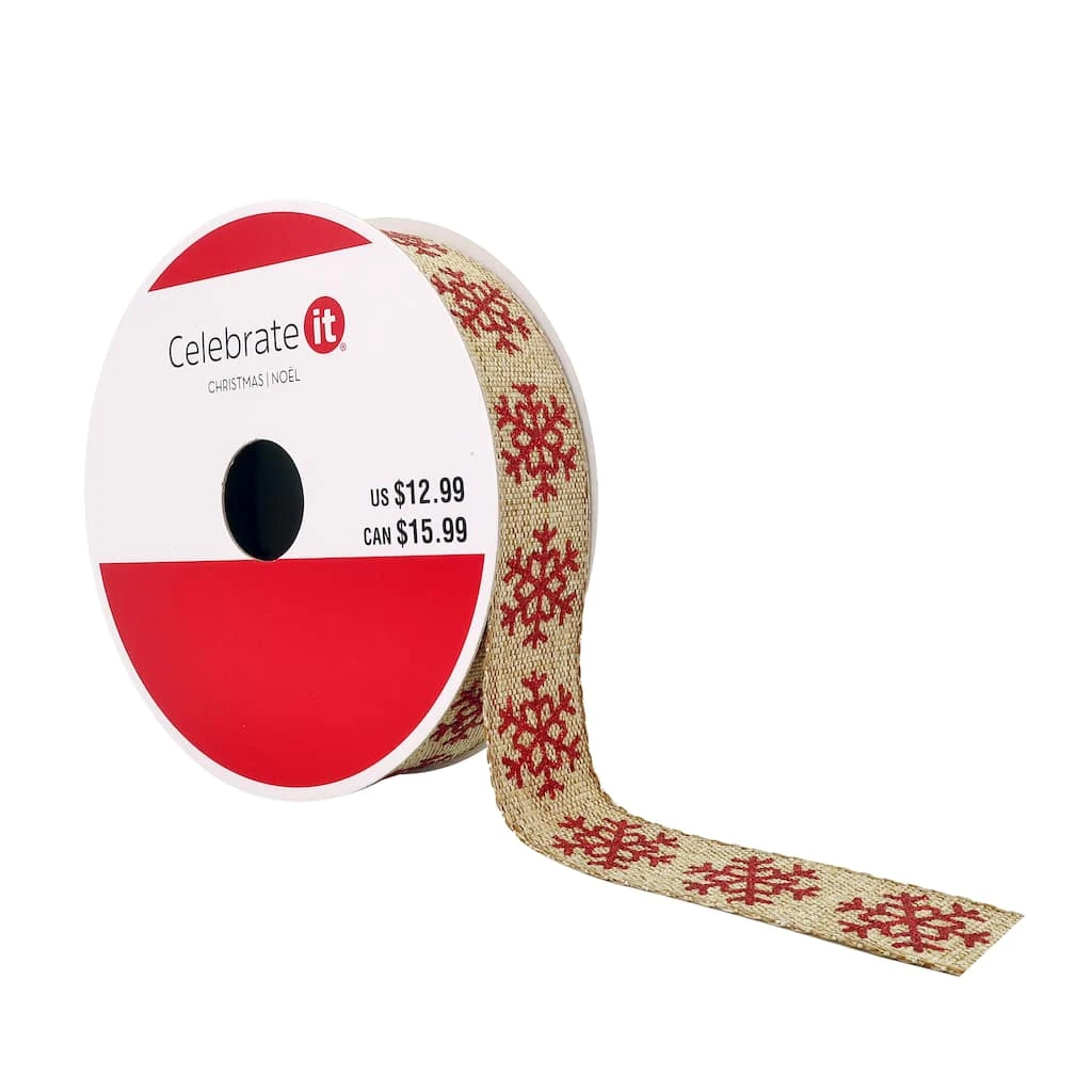 Best reviews of β 7/8" x 24ft. Faux Linen Snowflake Ribbon by Celebrate It™ π Christmas π 1 Best reviews of β 7/8" x 24ft. Faux Linen Snowflake Ribbon by Celebrate It™ π Christmas π