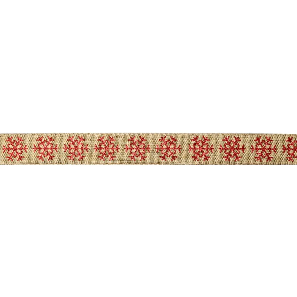 Best reviews of β 7/8" x 24ft. Faux Linen Snowflake Ribbon by Celebrate It™ π Christmas π 3 Best reviews of β 7/8" x 24ft. Faux Linen Snowflake Ribbon by Celebrate It™ π Christmas π - Image 3