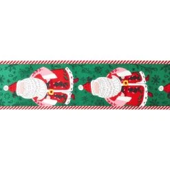 Deals ⌛ 2.5" x 20ft. Faux Linen Wired Santa Claus Ribbon by Celebrate It® ❄ Christmas ✨ -Celebrate It Sales Shop 10696313 3