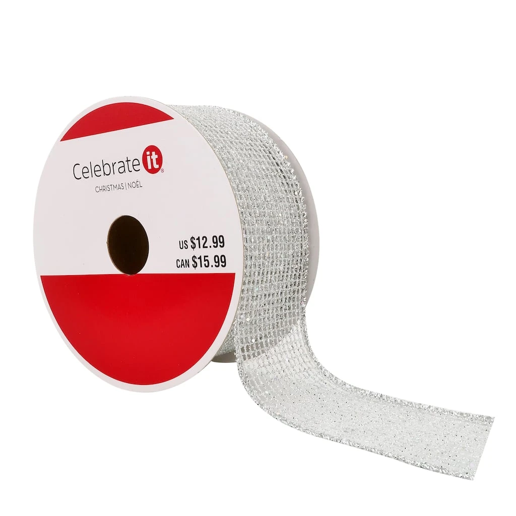 Best Pirce βοΈ 1.5" x 30ft. Wired Mesh Ribbon by Celebrate It® π Christmas π€© 1 Best Pirce βοΈ 1.5" x 30ft. Wired Mesh Ribbon by Celebrate It® π Christmas π€©