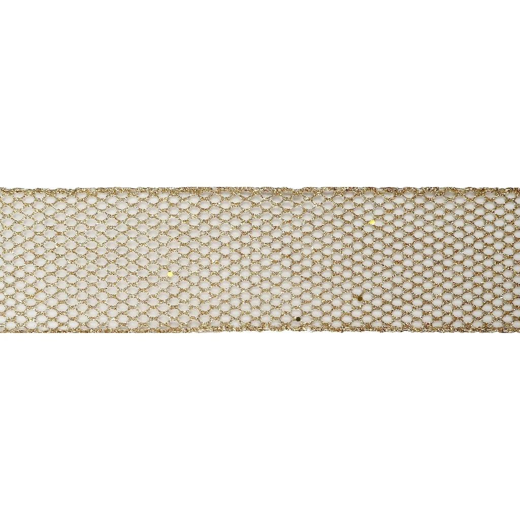 Outlet π 2.5" x 20ft. Wired Glitter Mesh Ribbon by Celebrate It® 𧨠Christmas β¨ 3 Outlet π 2.5" x 20ft. Wired Glitter Mesh Ribbon by Celebrate It® 𧨠Christmas β¨ - Image 3