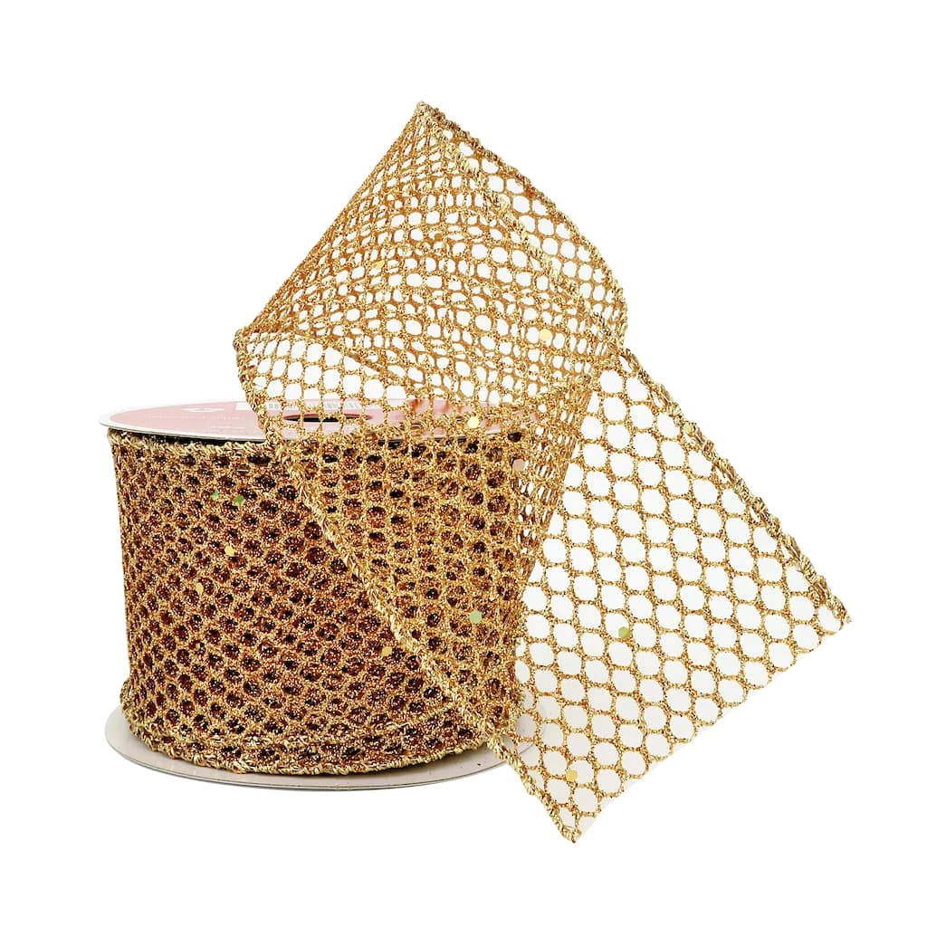 Flash Sale βοΈ 2.5" x 20ft. Wired Mesh Ribbon by Celebrate® β Christmas by Celebrate It π 2 Flash Sale βοΈ 2.5" x 20ft. Wired Mesh Ribbon by Celebrate® β Christmas by Celebrate It π - Image 2