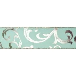 Cheapest ❤️ 2.5" x 20ft. Taffeta Foil Wired Fern Ribbon by Celebrate It® Christmas ✨ 5 Cheapest ❤️ 2.5" x 20ft. Taffeta Foil Wired Fern Ribbon by Celebrate It® Christmas ✨ -Celebrate It Sales Shop 10696370 3