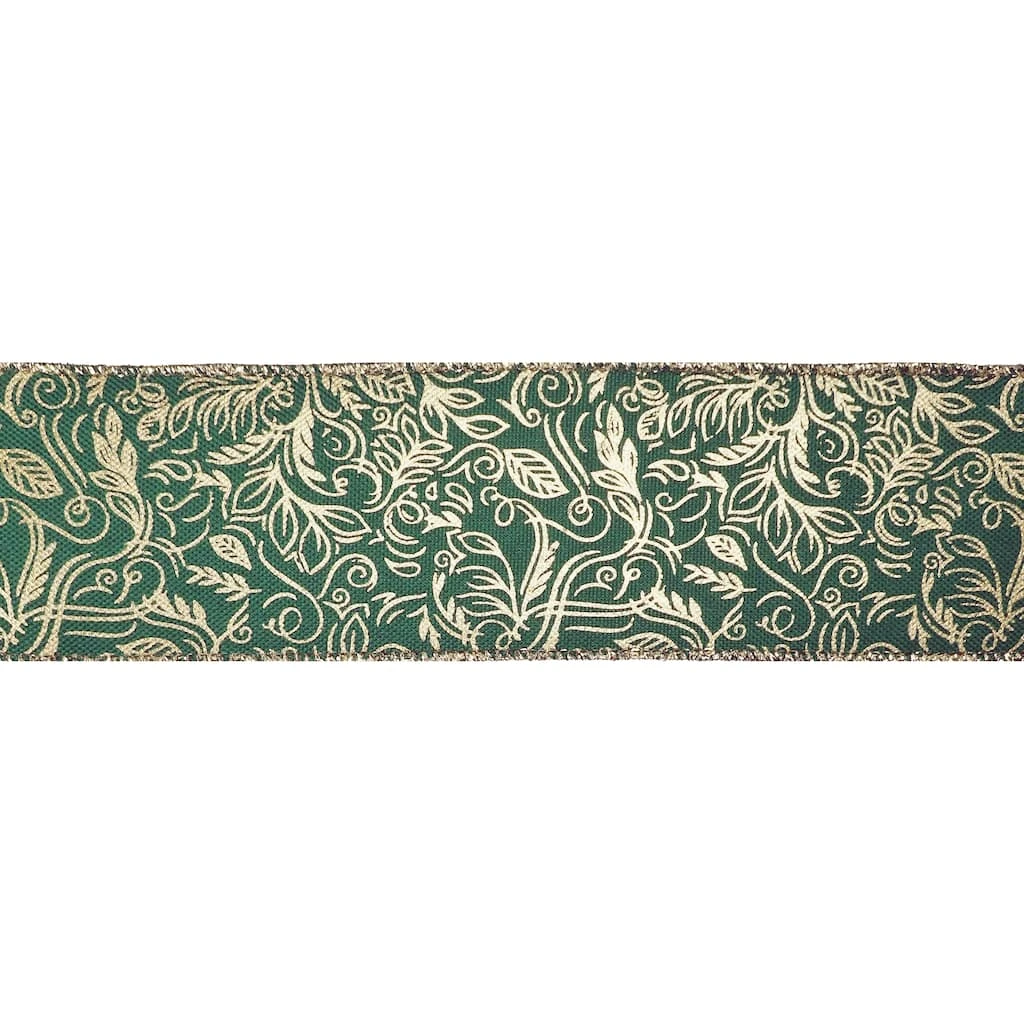 New ⭐ 2.5" x 20ft. Faux Linen Wired Swirl Ribbon by Celebrate It® 🥰 Christmas ✨ 3 New ⭐ 2.5" x 20ft. Faux Linen Wired Swirl Ribbon by Celebrate It® 🥰 Christmas ✨ - Image 3