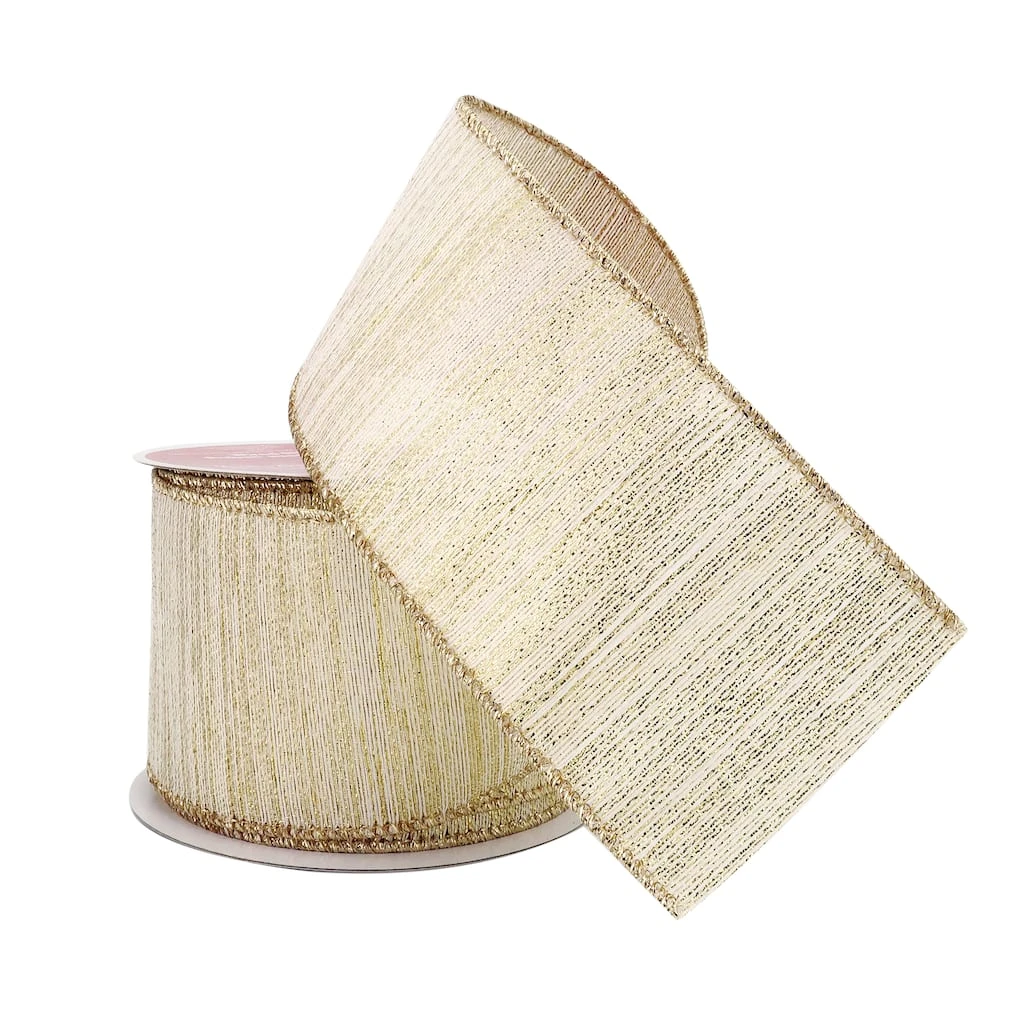 Coupon π₯ 2.5" x 20ft. Sheer Metallic Wired Ribbon by Celebrate It® π Christmas β€οΈ 2 Coupon π₯ 2.5" x 20ft. Sheer Metallic Wired Ribbon by Celebrate It® π Christmas β€οΈ - Image 2