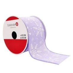 Best reviews of 😀 2.5" x 20ft. Faux Linen Wired Snowflake Ribbon by Celebrate It® ❤️ Christmas ⌛