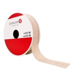 Brand new ⌛ 7/8" x 24ft. Metallic Ribbon by Celebrate It® 🎉 Christmas ⌛