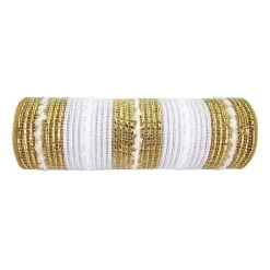 Best deal 🔔 9.5" x 18ft. Snowball Stripe Mesh by Celebrate It® ❄ Christmas ✨