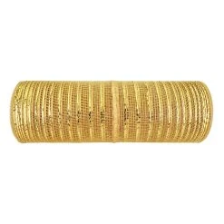 Outlet ⭐ 9.5" x 18ft. Sheer Metallic Stripe Easy Pull Mesh by Celebrate It® ✨ Christmas 🎉