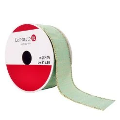 Cheapest 🛒 1.5" x 30ft. Sheer Wired Ribbon by Celebrate It® Christmas ✨