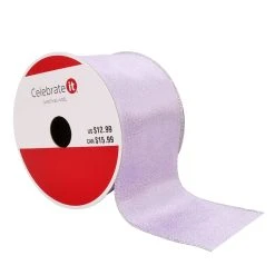 Brand new ✔️ 2.5" x 20ft. Shimmer Wired Solid Ribbon by Celebrate It® 🛒 Christmas ❤️