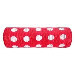 Deals 😉 9.5" x 10ft. Polka Dot Mesh by Celebrate It® Christmas 😉