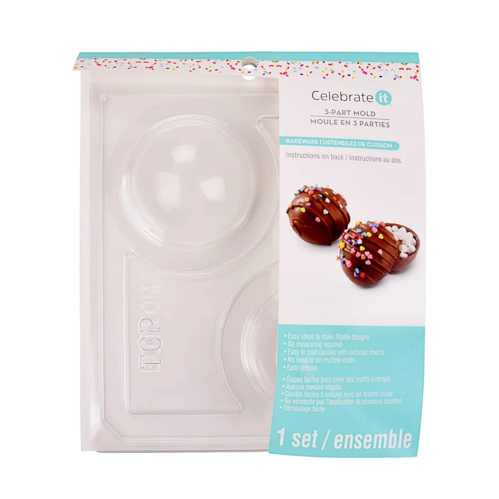 Cheapest ๐ 3-Part Ball Mold by Celebrate It™ โ๏ธ 1 Cheapest ๐ 3-Part Ball Mold by Celebrate It™ โ๏ธ