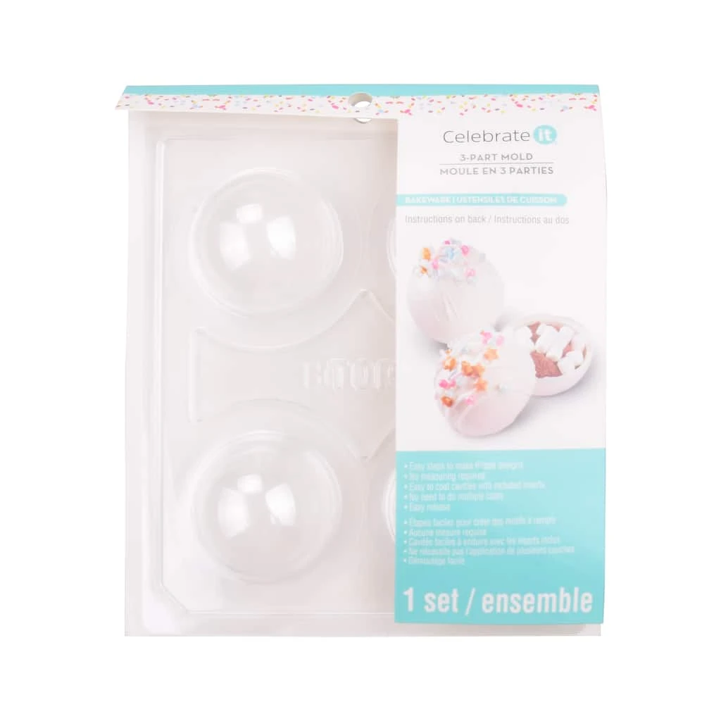 Cheapest ๐ 3-Part 4 Cavity Ball Mold by Celebrate It™ ๐ 1 Cheapest ๐ 3-Part 4 Cavity Ball Mold by Celebrate It™ ๐