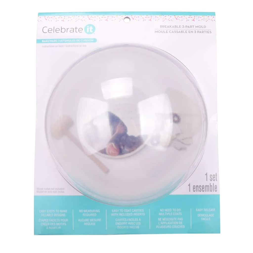 Top 10 π Large Sphere Breakable 3-Part Mold by Celebrate It™ π 1 Top 10 π Large Sphere Breakable 3-Part Mold by Celebrate It™ π