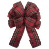 Wholesale 🥰 20.5" Dark Red Plaid ❄ Christmas Décor Bow by Celebrate It® ⌛