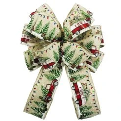 Best Sale ⭐ 20.5" Holiday Vehicle Christmas Décor Bow by Celebrate It® 🎁