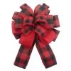 Best reviews of ❤️ 20.5" Red & Black Buffalo Check 👏 Christmas Décor Bow by Celebrate It® 🎉