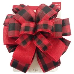 Best reviews of ❤️ 20.5" Red & Black Buffalo Check 👏 Christmas Décor Bow by Celebrate It® 🎉 -Celebrate It Sales Shop 10697614 5