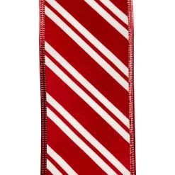 Coupon 😍 20.5" Red & White Peppermint Candy Stripe Christmas Décor Bow by Celebrate It® 🔥 -Celebrate It Sales Shop 10697617 5