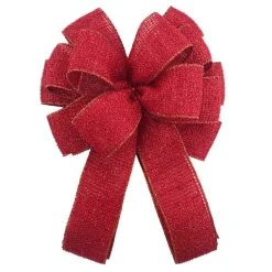 Hot Sale 💯 20.5" Shimmery Red Christmas Décor Bow by Celebrate It® ✨