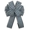 Cheap 🎉 20.5" Black & White Houndstooth ❄ Christmas Décor Bow by Celebrate It® 😍