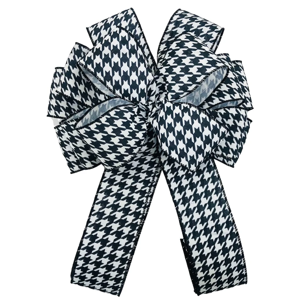 Cheap π 20.5" Black & White Houndstooth β Christmas Décor Bow by Celebrate It® π 1 Cheap π 20.5" Black & White Houndstooth β Christmas Décor Bow by Celebrate It® π