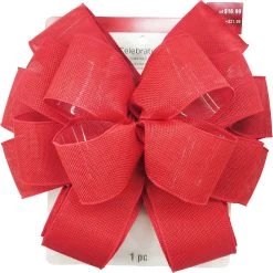 Best Sale 😉 20.5" Red Ribbon ❄ Christmas Décor Bow by Celebrate It® 🤩 -Celebrate It Sales Shop 10697627 4