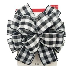 New 🎉 20.5'' Black and White Buffalo Checkered 🤩 Christmas Tree Topper by Celebrate It® ✨ -Celebrate It Sales Shop 10697639 4