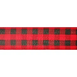 Flash Sale ⌛ 2.5" x 80ft. Wired Buffalo Check Ribbon by Celebrate It® ❄ Christmas ✔️ -Celebrate It Sales Shop 10697790 3